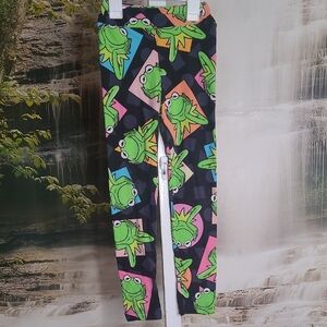 LuLaRoe Kids Leggings Large/XL Kermit the Frog